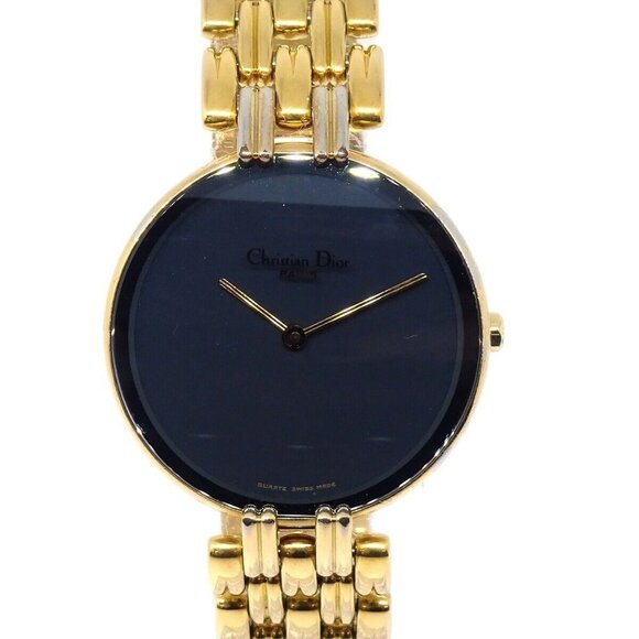 Christian Dior 47 154-3 Bagheera Black Moon Watch 32 114083 - Picture 1 of 7